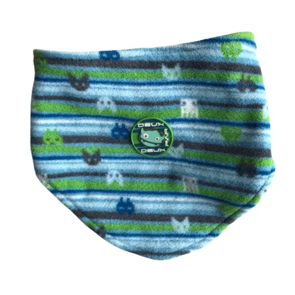 Deux par Deux Blue Striped Scarf Collar Kid Baby - Picture 2 of 6